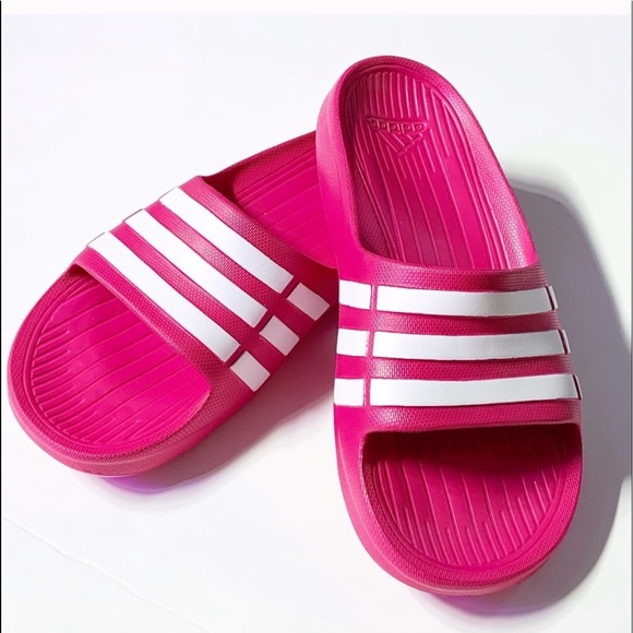 adidas Shoes | Adidas Duramo Slides Hot Pink Slip Sandal Nwot 6 | Poshmark